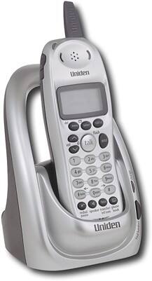 Angle Standard. Uniden - 2.4GHz Expandable Cordless Phone - Silver.