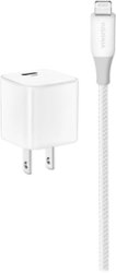 Insignia™ - 20 W USB-C Wall Charger with 6' Lightning Cable - White - Front_Zoom