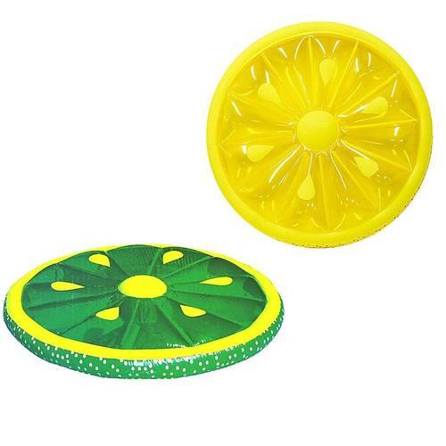 Swimline - 60-Inch Inflatable Heavy-Duty Swimming Pool Lemon and Lime Slice Float