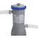 The text on the image reads: "Bestway. ROLCIEAR FILTER PUMP MODEL #58384E THERMALLY 110-120V-60Hz 1.1A I ORTNT PROTECTED MOTOR CSA ENCLOSURE RADJAL 4 CAUTION ne SEGEPTACLE CAUTION CONNECT ONLY TO GROUNDING GROUND FAULTOROUT HADLY PROTECTED BY A CLASSA INTERRUPTER HZRO PROTECTION UCE OU TO4 ACEMENT CALY A WARNING CONNECT OIGL PARTS RISK OF ELECTRIC SHOCK CAULTION CHO NDING TYPE RECEPTACLE SPOROL A CAUTION AGANS POSSELS DSGA SUN W7 STORABILE FOR CONTINUE ED PROTECTION MOUNTED t0 2 Ii SHOCKTHIS UNIT S To R POOLS ACCORDANCE WITH THE NS NSTALLATION - Munuial m JN Detteay aitunables & POOLS DNY Pea3005 Las An DEL Sothitangha Made in."