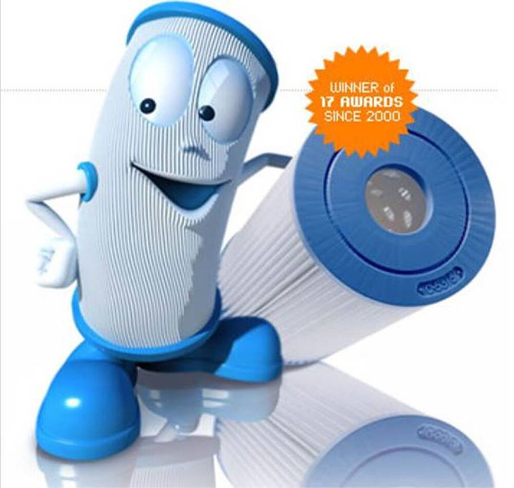 Alt View 12. Unicel - Spa Replacement Cartridge Filter Pac-Fab - White.