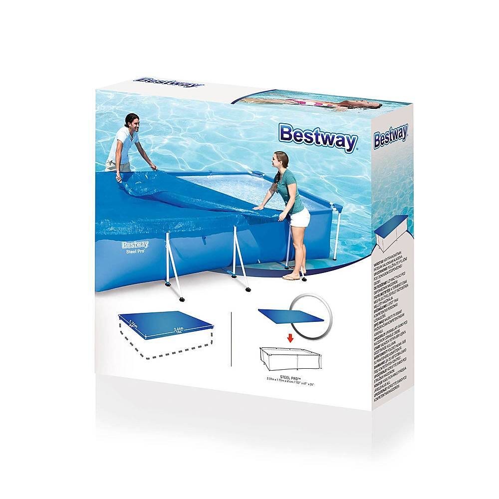 Alt View 12. Bestway - Rectangular Swimming Pool Cover for Above Ground Pools.