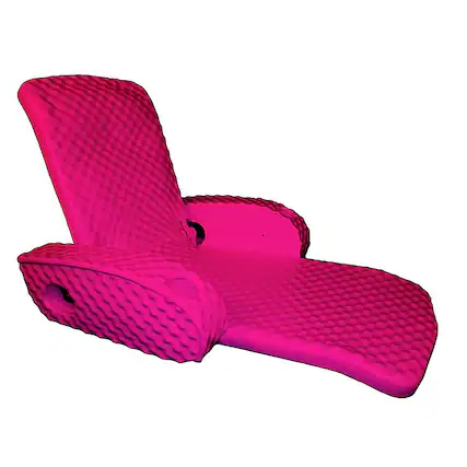 Front. TRC Recreation - Super Soft Adjustable Pool Water Recliner Float - Pink.