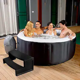 Confer - Resin Multi Purpose Spa and Hot Tub Handi-Step Steps - Black