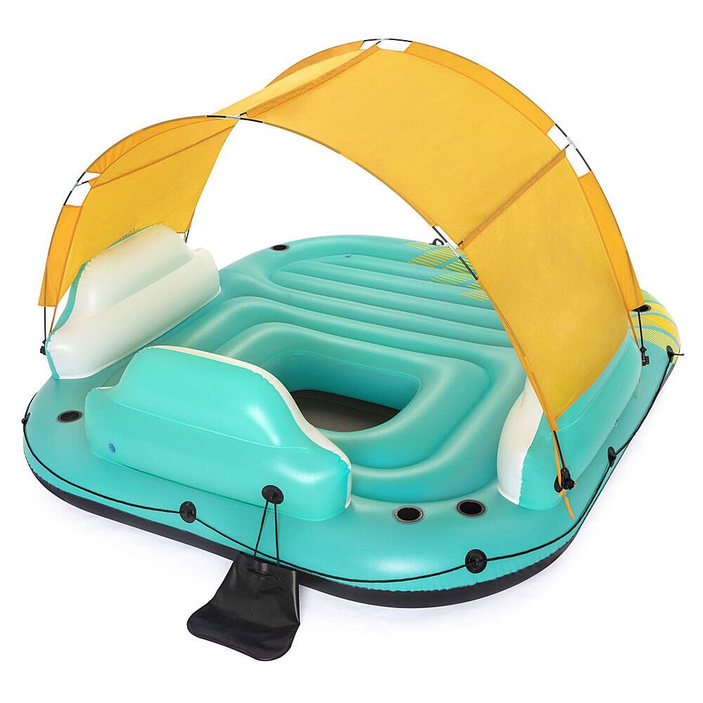 Bestway Hydro Force Sunny 5 Person Inflatable Floating Island Lounge ...