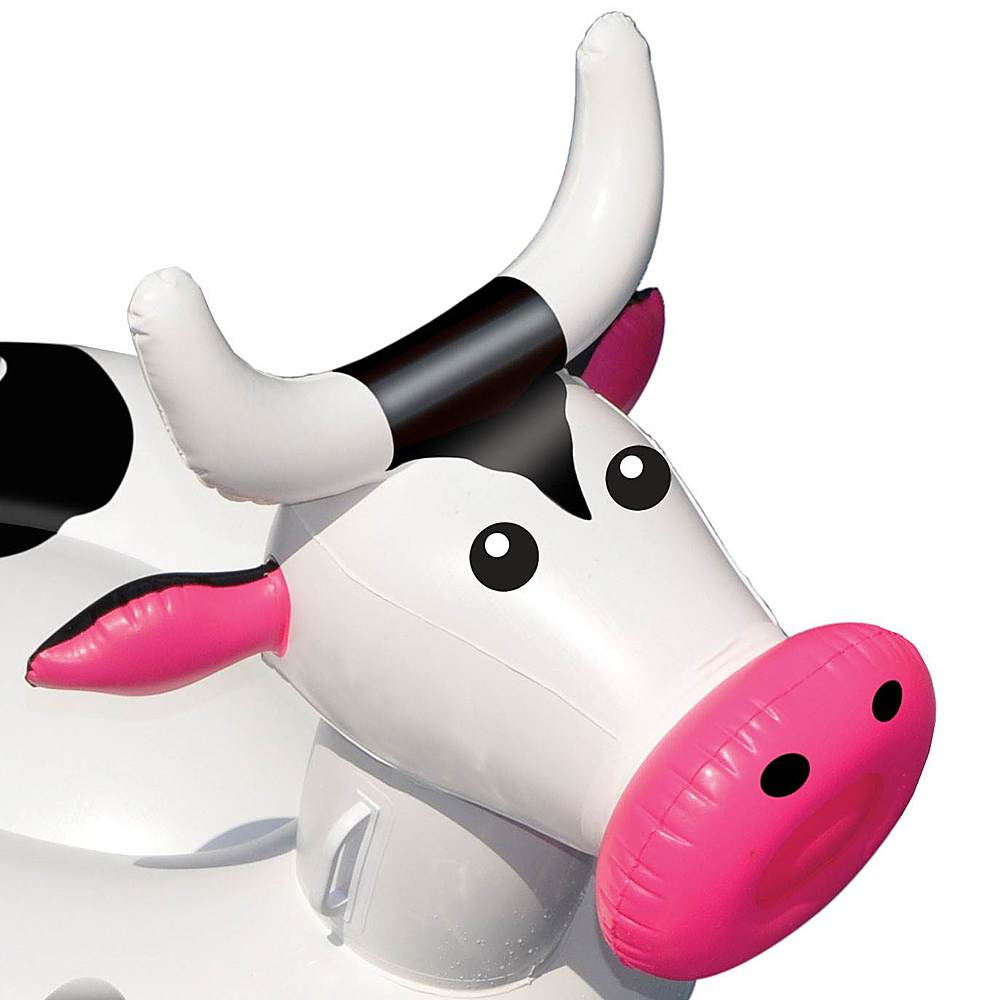 Alt View 13. Swimline - Swimming Pool Kids Giant Rideable On Cow Inflatable Float Toy.