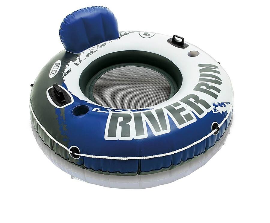 Intex Inflstbe Raft Intex River Run 1 Inflatable Floating Tube Raft for Lake, River, & Pool ...