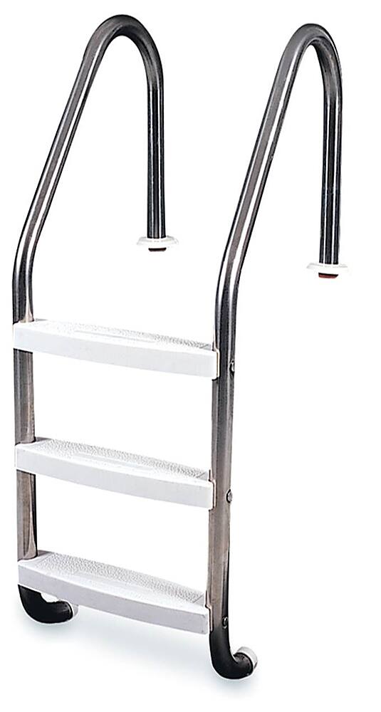 Alt View 1. Swimline - Inground Pool Stainless Steel Ladder Steps.