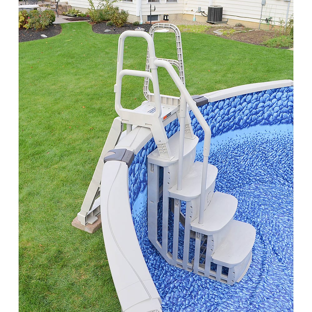 Best Buy Main Access Above Ground Swimming Pool Smart Step Ladder