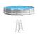 Front. Intex - Intex 12 Foot Prism Frame Above Ground Swimming Pool w Pump and Pool Ladder.