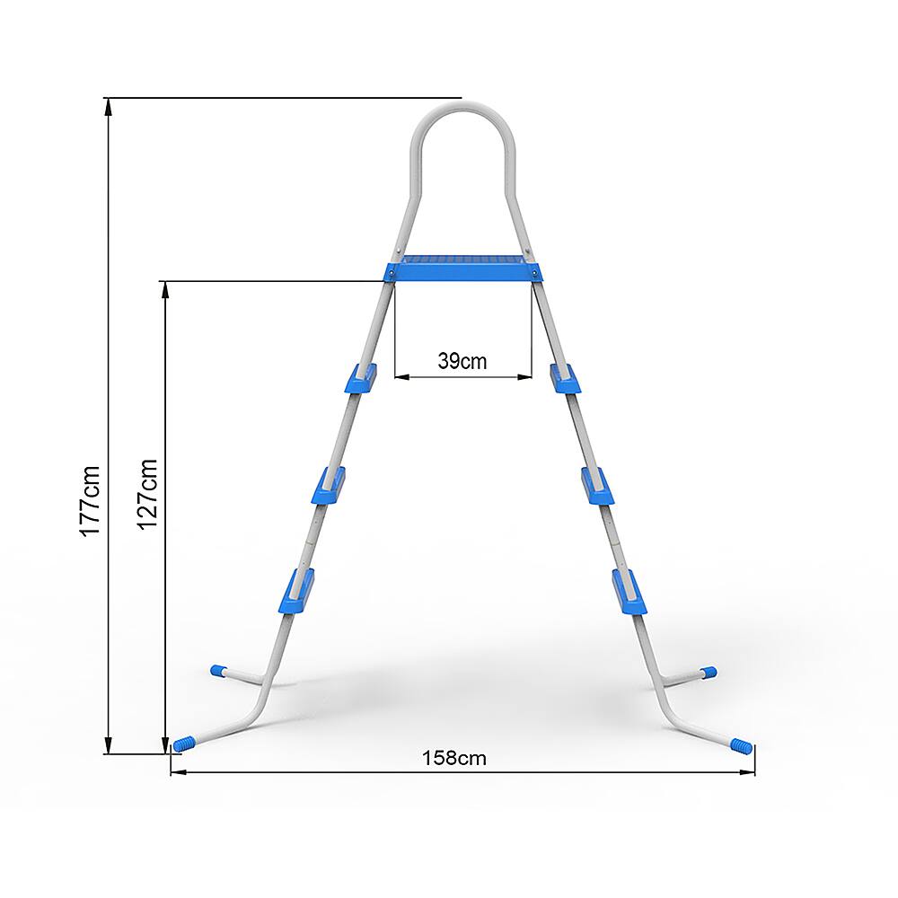 Alt View 13. Jleisure - 3 Step Platform Outdoor Above Ground Swimming Pool Ladder.