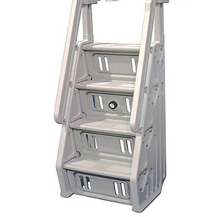 Alt View 11. Vinyl Works - Deluxe 32 Inch Adjustable In Step Above Ground Pool Ladder.