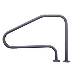 Saftron - 4 Bend Swimming Pool Mounted Polymer Handrail - Gray