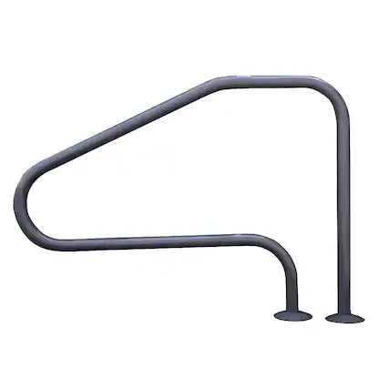 Front. Saftron - 4 Bend Swimming Pool Mounted Polymer Handrail.