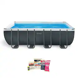 Intex Ultra XTR Rectangular Pool Pump & Cleaner Kit 26355EH + QLC-42003 ...