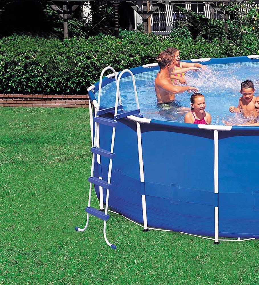 Intex 18ft x 48in Metal Frame Swimming Pool Set with Pump + 6 Filter ...