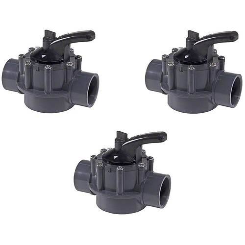 Hayward Whole Goods - PSV Swimming Pool 2-Way 1.5" - 2" PVC Diverter Valve (3 Pack)