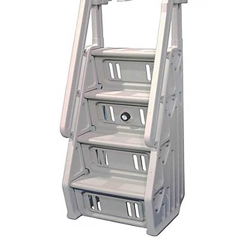 Vinyl Works - Deluxe In Step 46 - 60" Above Ground Pool Ladder, White (2 Pack)