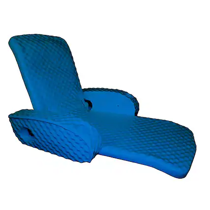 Front. TRC Recreation - Super Soft Adjustable Swimming Pool Recliner Float - Blue.