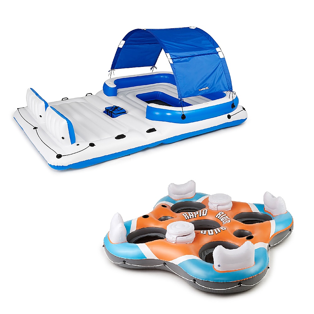 Bestway - Tropical Breeze 6 Person Floating Island with 4 Person Island