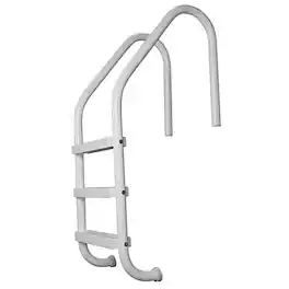 Saftron - 3 Step High Impact Polymer Finish Inground Pool Ladder - White
