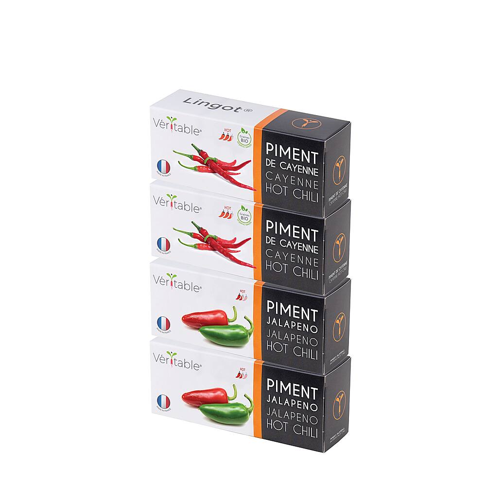 Angle View: Veritable - Lingot Seed Pod - Hot Pepper 4-Pack - Brown