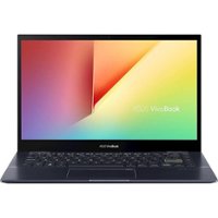 ASUS - VivoBook Flip 14 14" Touch-Screen Laptop - AMD Ryzen 7 - 8GB Memory - 512GB Solid State Drive - Bespoke Black - Front_Zoom