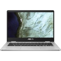 ASUS - 14" Chromebook - Intel Celeron - 4GB Memory - 32GB eMMC Flash Memory - Silver - Front_Zoom