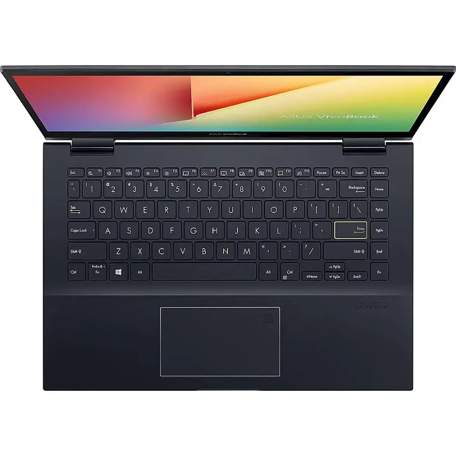 Alt View 15. ASUS - VivoBook Flip 14 14" Touch-Screen Laptop - AMD Ryzen 5 - 8GB Memory - 512GB Solid State Drive - Bespoke Black.