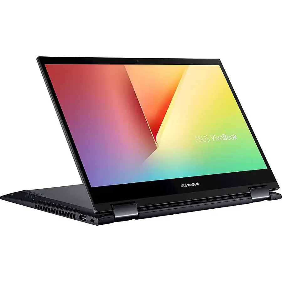 Alt View 21. ASUS - VivoBook Flip 14 14" Touch-Screen Laptop - AMD Ryzen 5 - 8GB Memory - 512GB Solid State Drive - Bespoke Black.