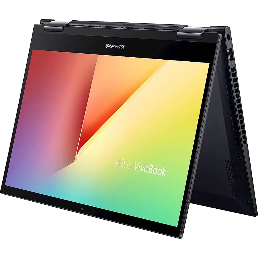 Alt View 22. ASUS - VivoBook Flip 14 14" Touch-Screen Laptop - AMD Ryzen 5 - 8GB Memory - 512GB Solid State Drive - Bespoke Black.