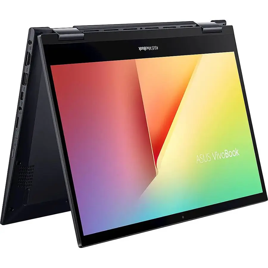 Alt View 23. ASUS - VivoBook Flip 14 14" Touch-Screen Laptop - AMD Ryzen 5 - 8GB Memory - 512GB Solid State Drive - Bespoke Black.