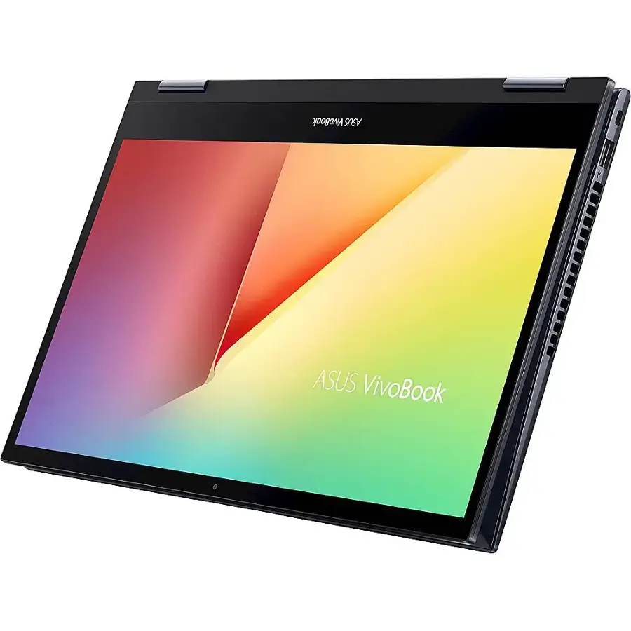 Alt View 24. ASUS - VivoBook Flip 14 14" Touch-Screen Laptop - AMD Ryzen 5 - 8GB Memory - 512GB Solid State Drive - Bespoke Black.