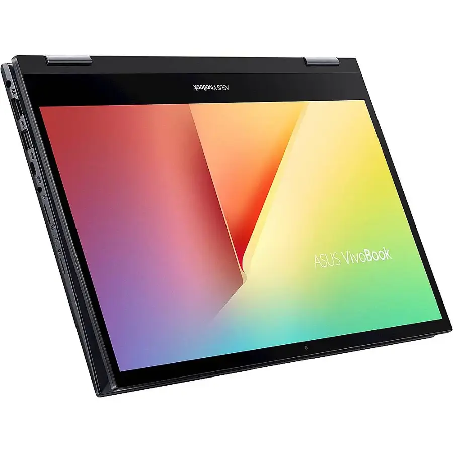Alt View 25. ASUS - VivoBook Flip 14 14" Touch-Screen Laptop - AMD Ryzen 5 - 8GB Memory - 512GB Solid State Drive - Bespoke Black.