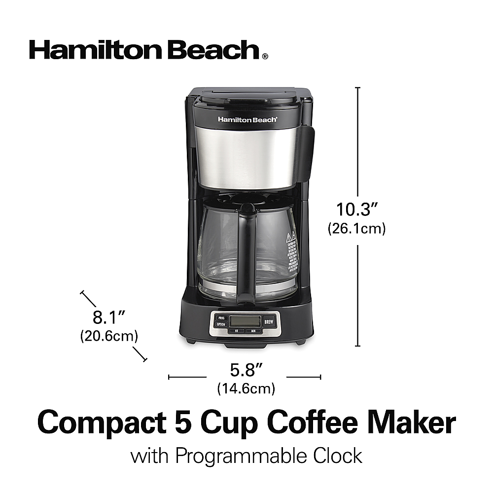 Best Buy: Mr. Coffee 5-Cup Coffeemaker Black 2132049