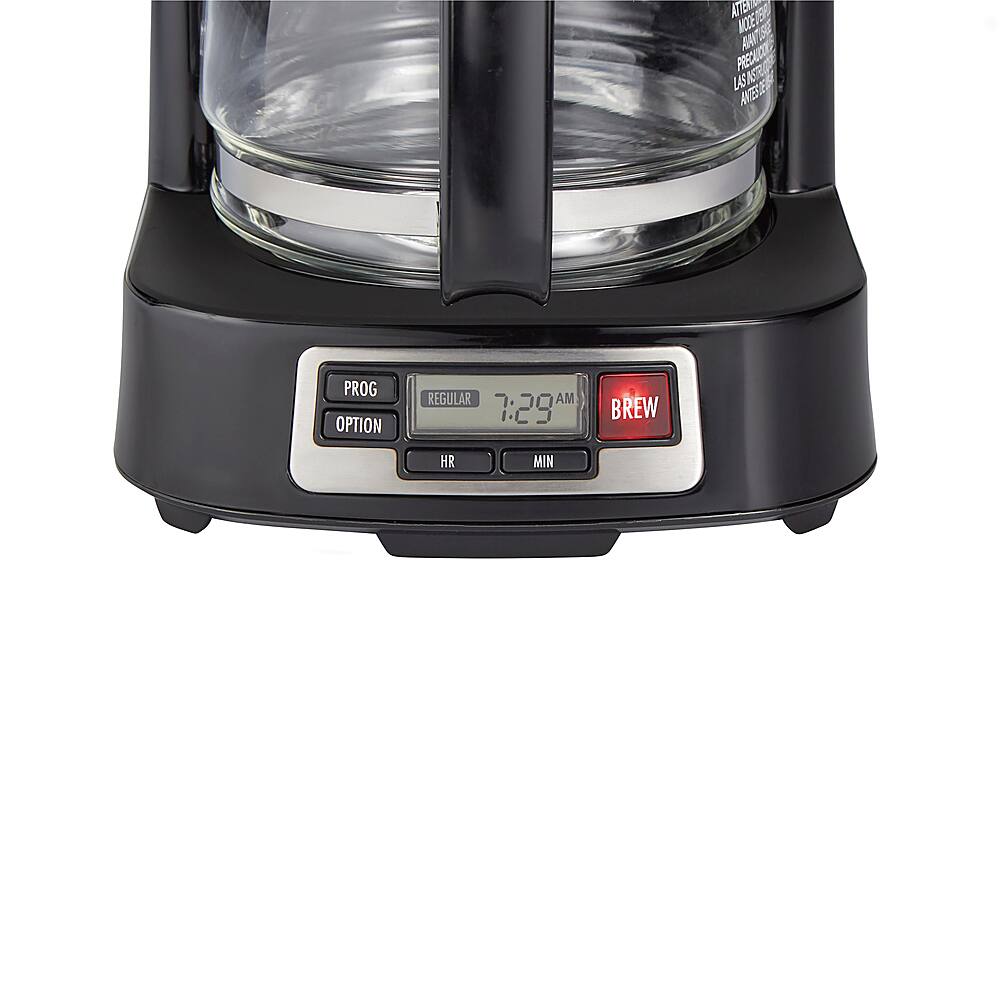 Hamilton Beach Compact 5 Cup Coffee Maker with Programmable Timer BLACK ...