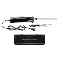 Hamilton Beach - Electric Knife Set with Storage Case - Black - Front_Zoom