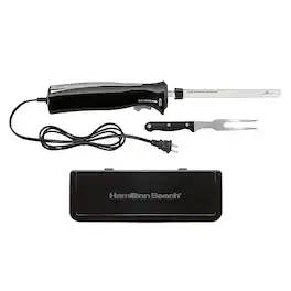 Hamilton Beach - Electric Knife Set with Storage Case - Black