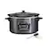 Front. Hamilton Beach - Programmable Defrost 6-Quart Slow Cooker with Temperature Probe - Stainless Steel.