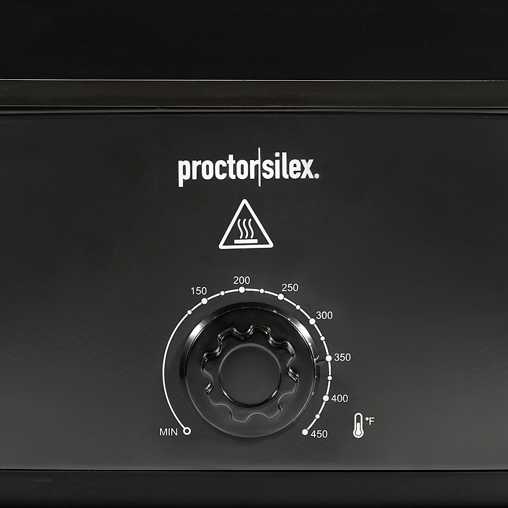 Left View: Proctor Silex - 18 Quart Electric Roaster Oven - BLACK