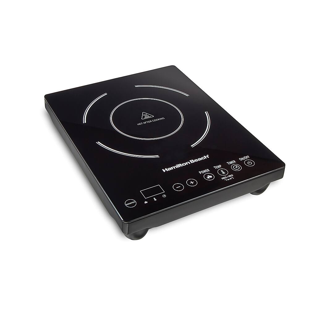 Front. Hamilton Beach - 10" Modular Electric Induction Cooktop - Black.