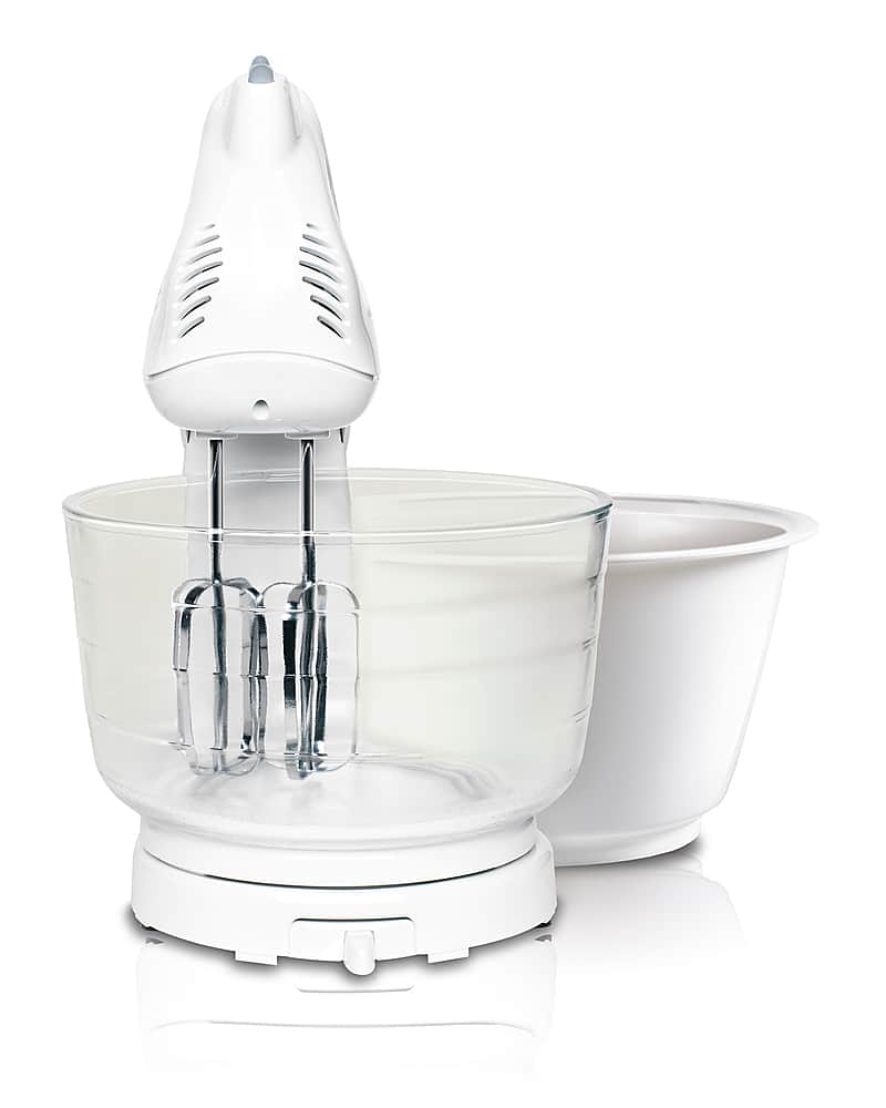 Alt View 12. Hamilton Beach - 64693 Power Deluxe™ 6 Speed Stand Mixer with 2 Bowls - White.