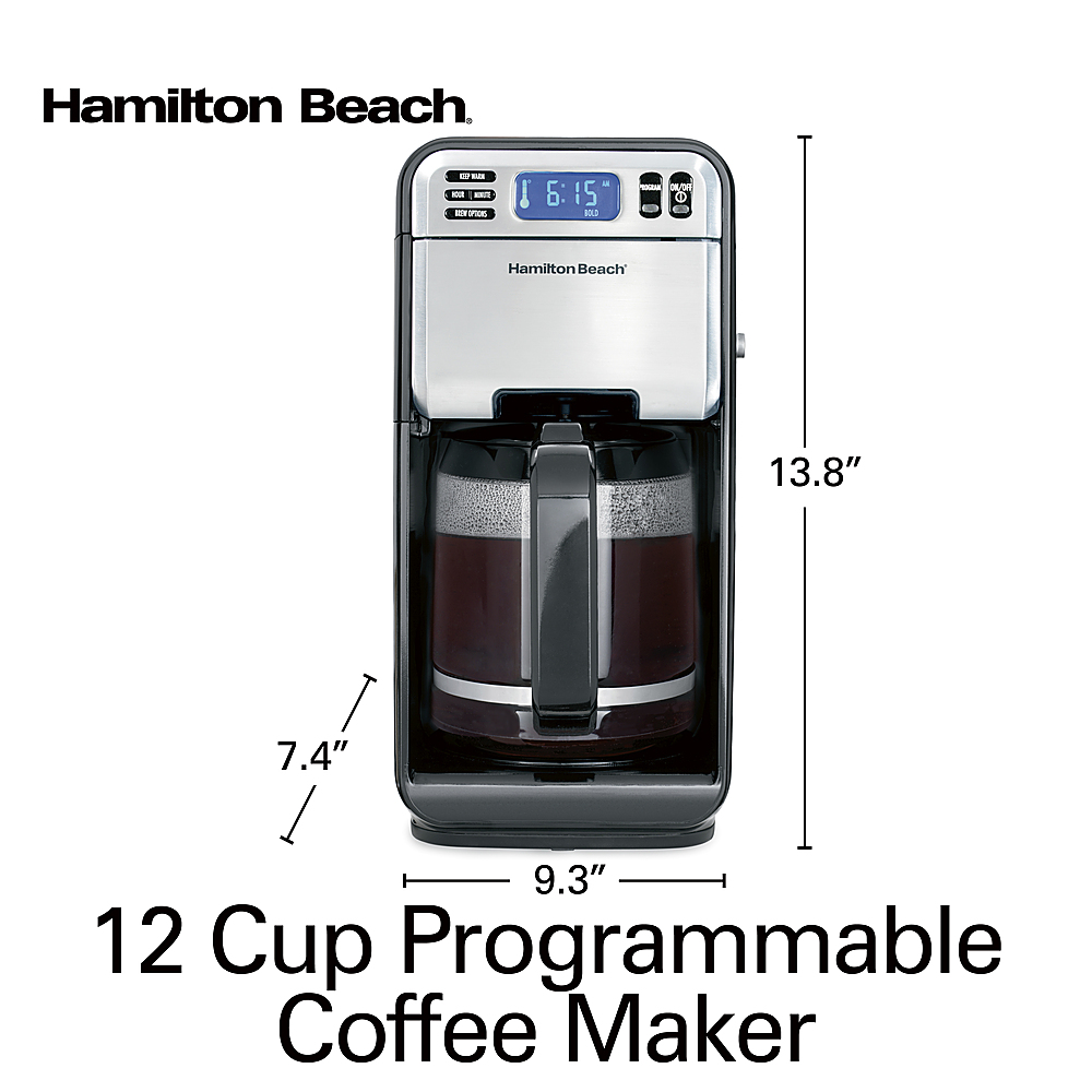 Best Buy: Hamilton Beach 12-Cup Coffee Maker Black 46381
