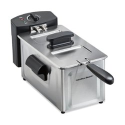 Hamilton Beach - 8 Cup Professional Style Deep Fryer - STAINLESS STEEL - Front_Zoom
