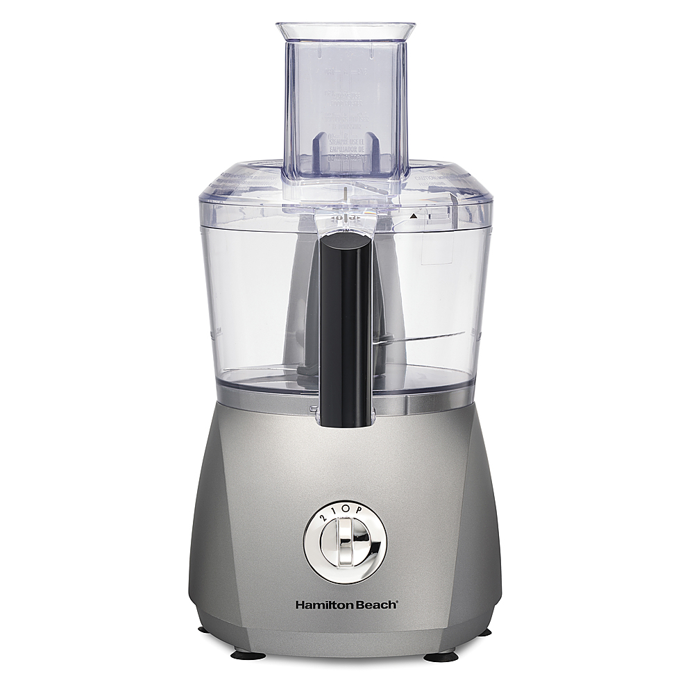 Left View: Cuisinart - Core Custom 10-Cup Food Processor - White & Stainless