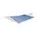 Front. Bliss - Reversible Quilted Hammock with Pillow - Blue Stripe.