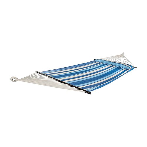 Bliss - 2-Person Hammocks with Spreader Bars & Pillow w/ Ventaleen Technology Fabric - Ocean Blue Stripe
