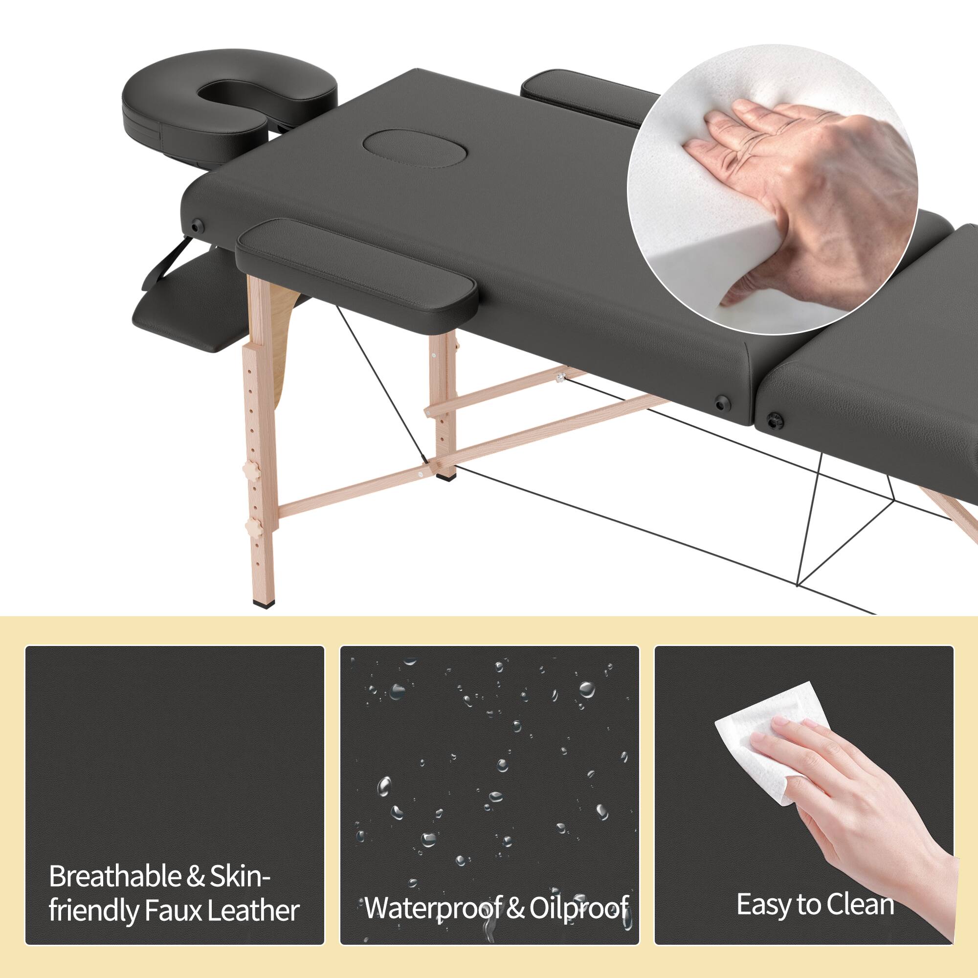 - Breathable & Skin-friendly Faux Leather
- Waterproof & Oilproof
- Easy to Clean