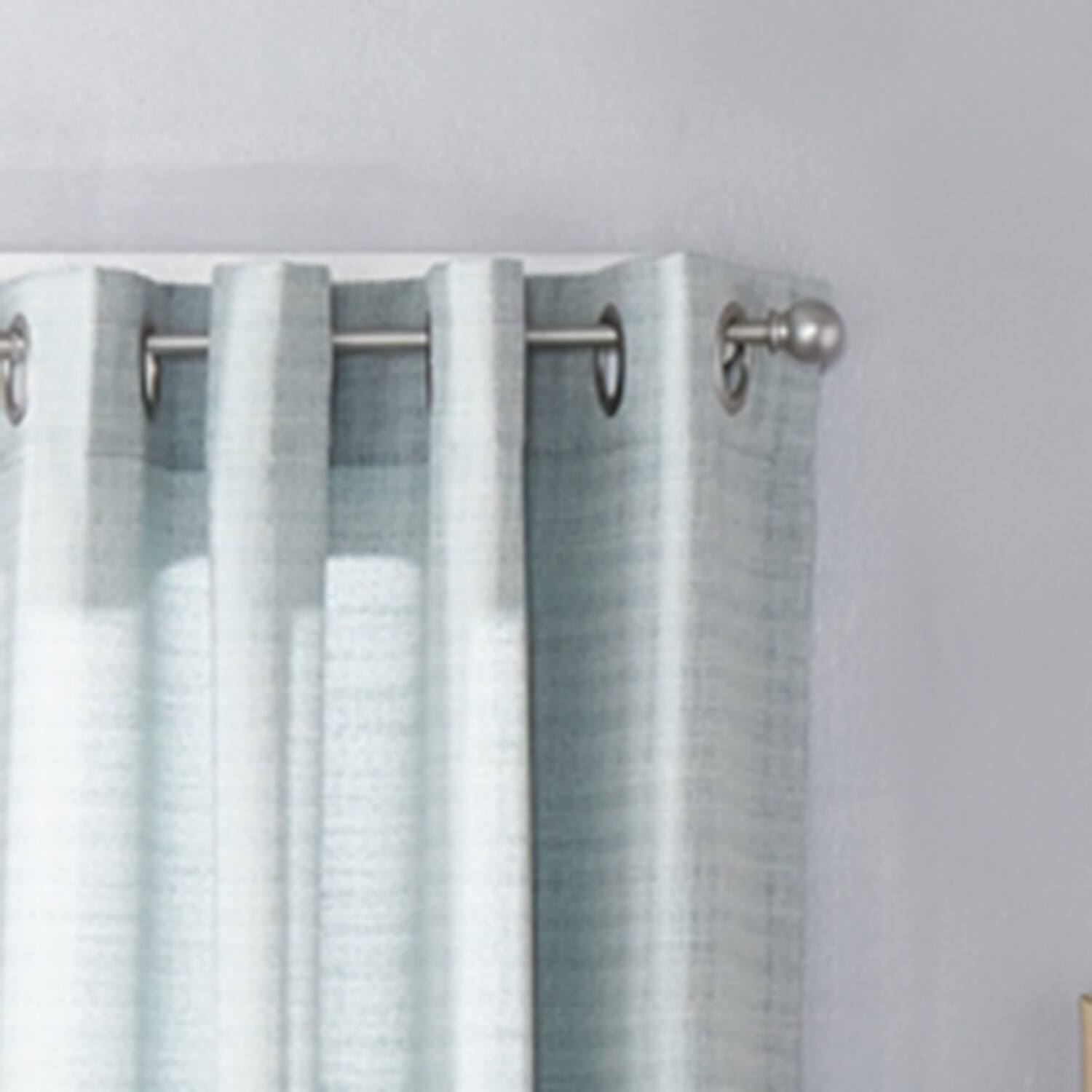 Left. SKL Home - SKL Home Saturday Knight Ltd Maeve Sophisticated Yarn Dyed Woven Horizontal Pattern Window Panel - 40" x 63" Sage - Sage.