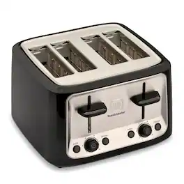 Toastmaster - 4-Slice Toaster - Black